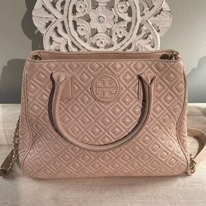 Tory Burch Blush Pink Quilted Shoulder Bag